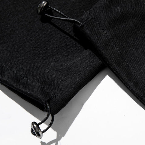Zipper Pockets Drawstring Pants - Anagoc