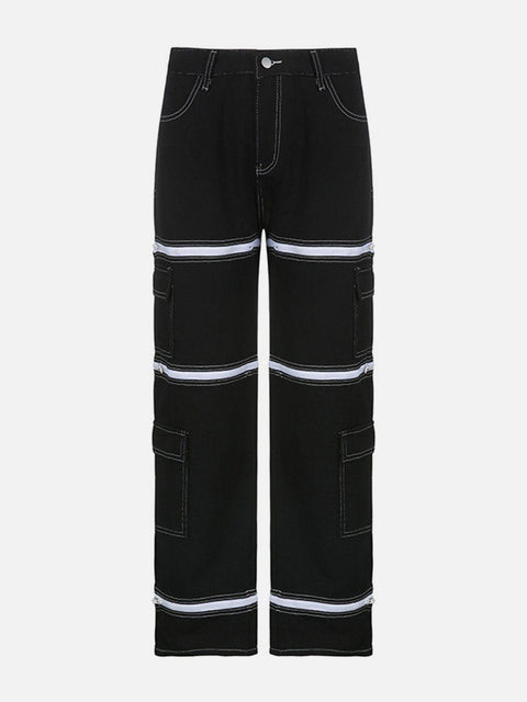 Detachable Zip Up Jeans - Anagoc