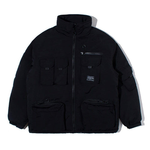 Multi Pockets Function Winter Coat - Anagoc