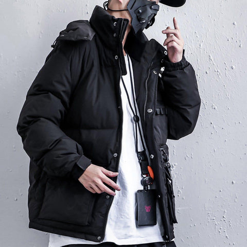 Combat Function Print Winter Coat - Anagoc