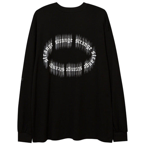 Phantom Alphabet Prisoner Print Sweatshirt - Anagoc