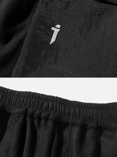 Patchwork Embroidery Cargo Shorts - Anagoc