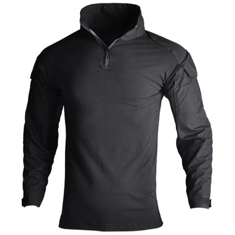 Camouflage Patchwork Tactical Combat Sweatshirt - Anagoc