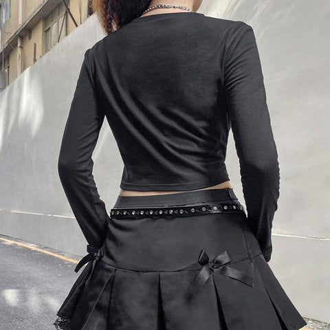 Love Totem Print Long Sleeve T Shirt - Anagoc