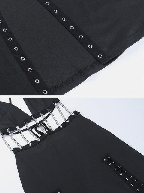 Chain Hollow Dress - Anagoc