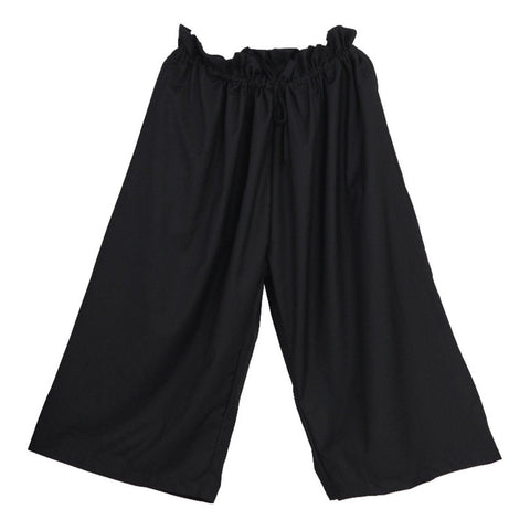 Fold Wide Leg Pants - Anagoc