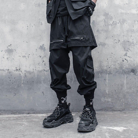 Dark Fake Two Warrior Pants - Anagoc