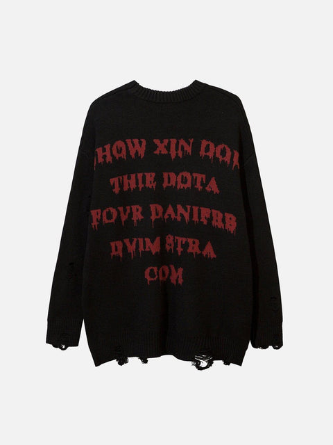 Film Effect Abstraite Sweater - Anagoc