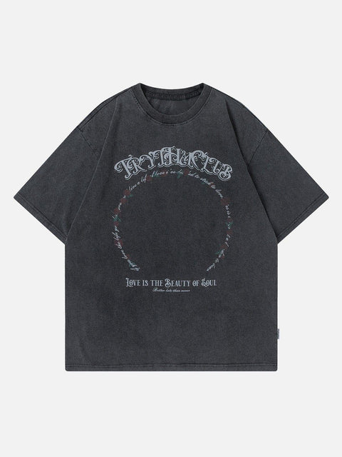 Halo Letters Graphic Tee - Anagoc