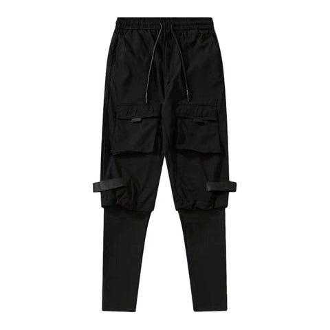 Multi Pockets Drawstring Pants - Anagoc