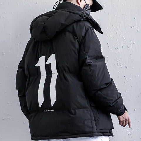 Combat Function Print Winter Coat - Anagoc