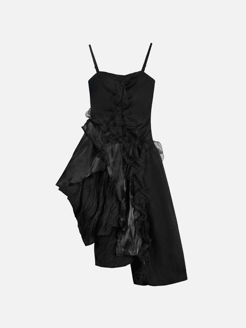 Irregular Lace Dress - Anagoc