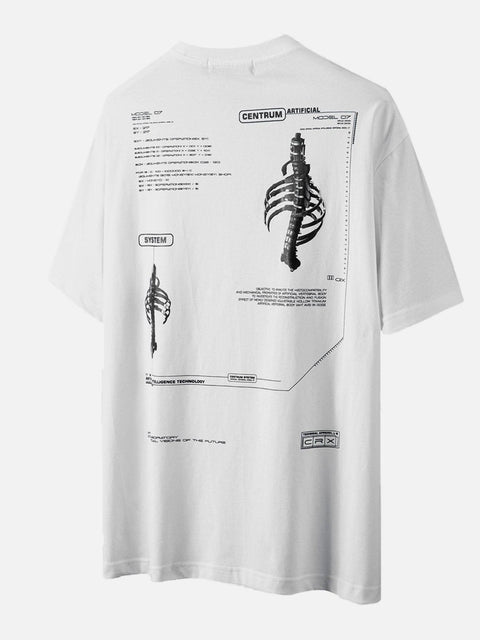 Display Skeleton Graphic Tee - Anagoc
