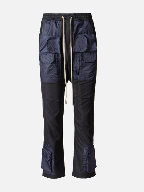 Patchwork Flap Pocket Cargo Pants - Anagoc