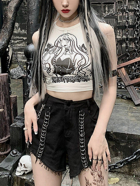 Butterfly Girl Chain Vest - Anagoc