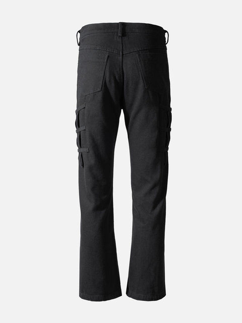 Zip Up Side Pocket Pants - Anagoc