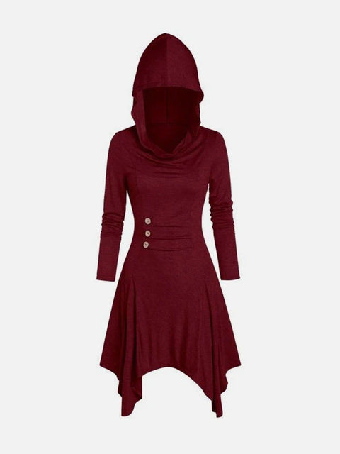 Loose Stretch Solid Dress - Anagoc