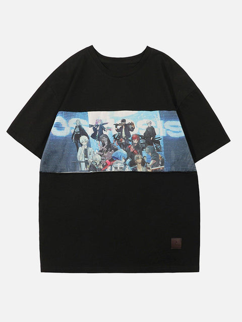 Anime Cartoon Print Tee - Anagoc