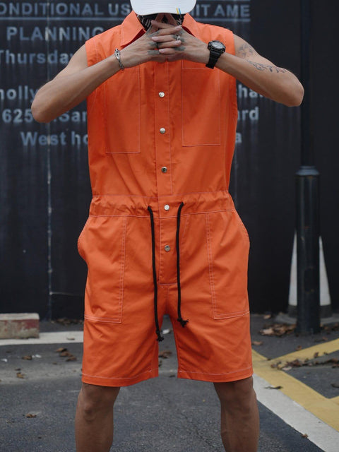 Multi Pockets Jumpsuit - Anagoc