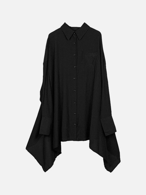 Irregular Loose Long Shirt - Anagoc
