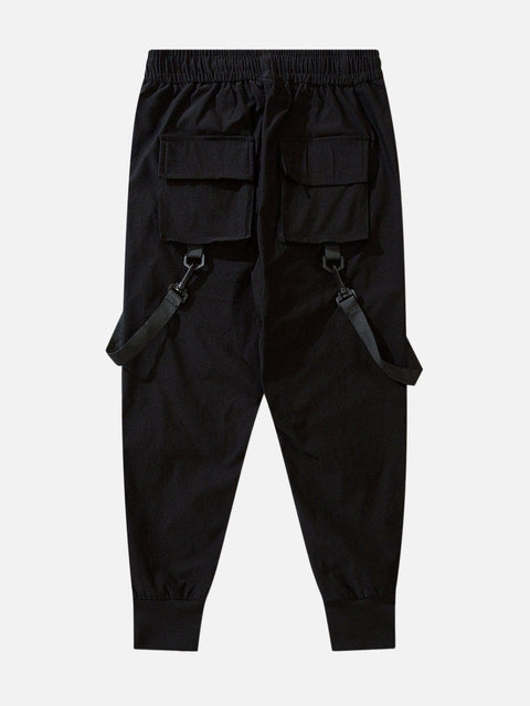Long Ribbon Cargo Pants - Anagoc