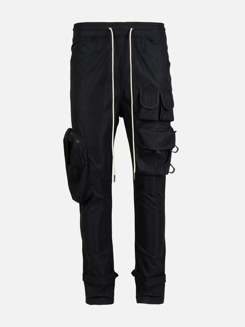 Asymmetrical Pockets Cargo Pants - Anagoc