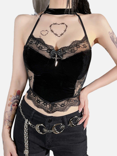 Sexy Lace Mesh Vest - Anagoc