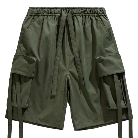 Multi Pockets Overalls Shorts - Anagoc