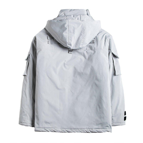Removable Multi Pockets Winter Coat - Anagoc