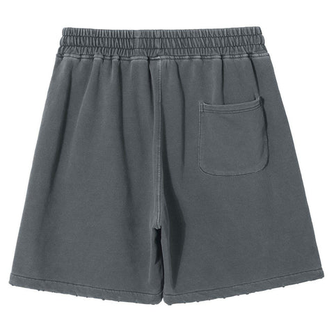 Ripped Hole Washed Shorts - Anagoc