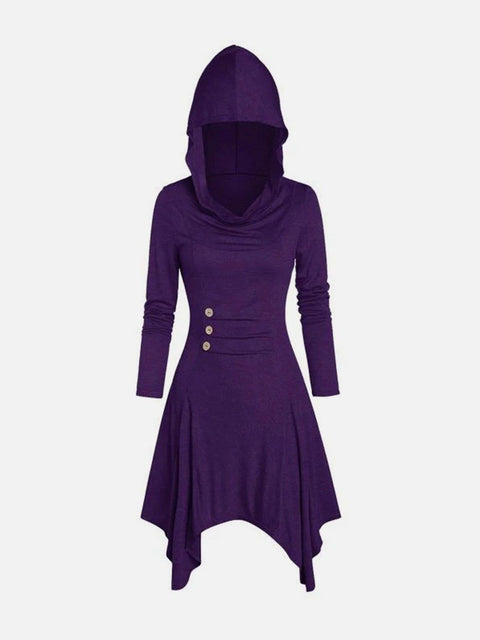 Loose Stretch Solid Dress - Anagoc