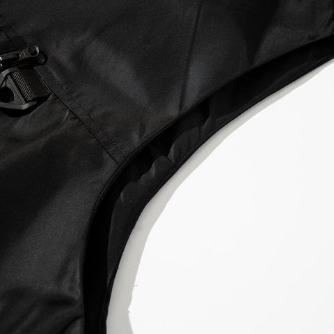 Multi Pockets Zip Up Hooded Tactical Vest - Anagoc