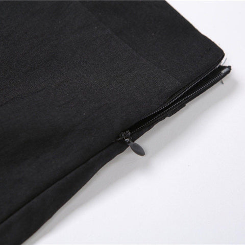 High Waist Cut-out Flared Pants - Anagoc
