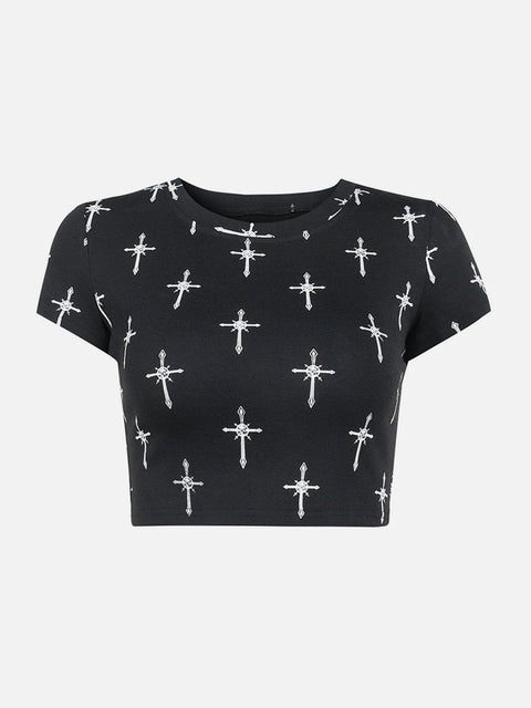 Dark Cross T Shirt - Anagoc