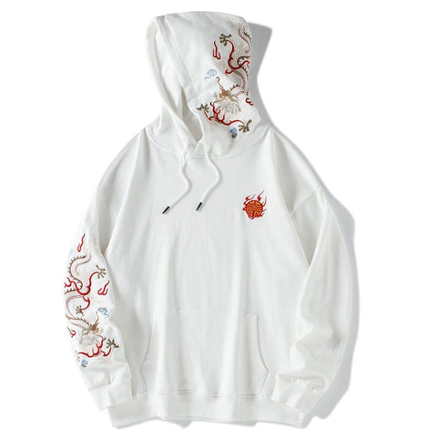 Dragon Embroidery Hoodies - Anagoc