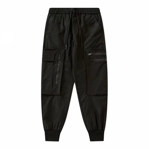 Multi Pockets Zipped Pants - Anagoc