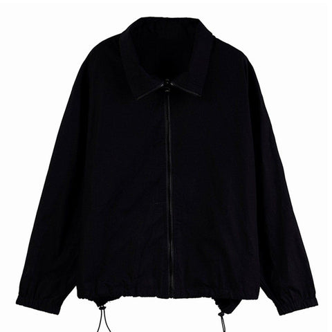 Turtleneck Drawstring Coat - Anagoc