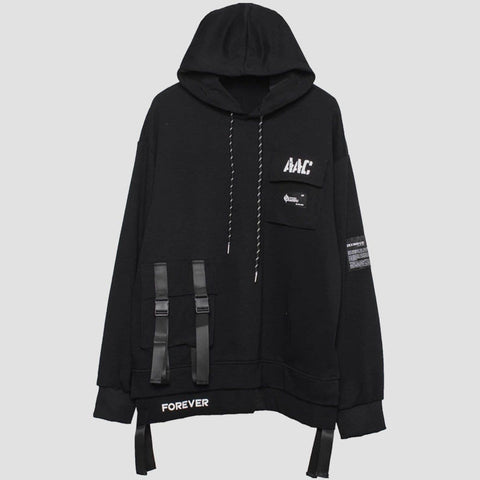 Dark Personalized Pockets Ribbons Hoodie - Anagoc
