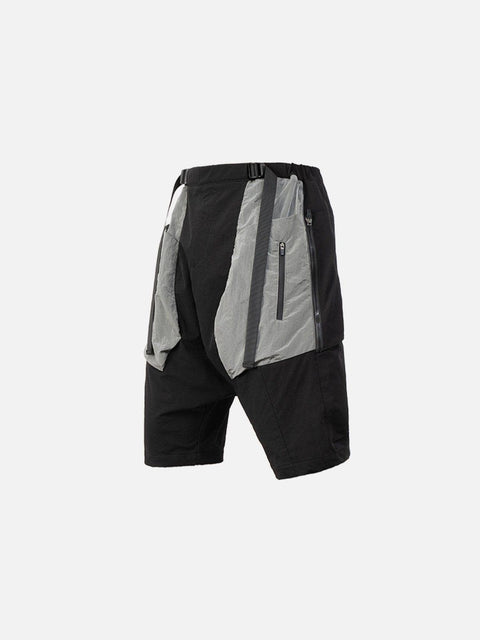 Patchwork Samurai Cargo Shorts - Anagoc