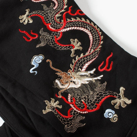 Dragon Embroidery Hoodies - Anagoc