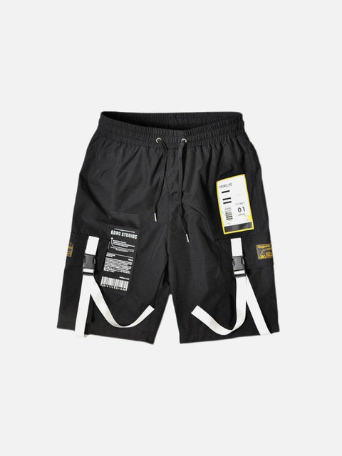 Schoolbag Buckle Pocket Cargo Shorts - Anagoc