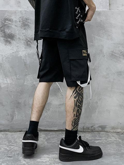 Schoolbag Buckle Pocket Cargo Shorts - Anagoc