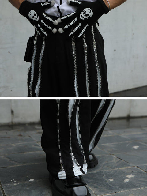Multi Zip Up Pant - Anagoc