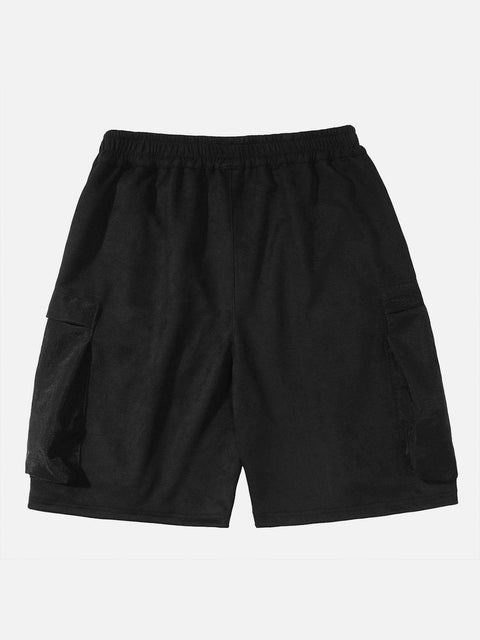 Patchwork Embroidery Cargo Shorts - Anagoc