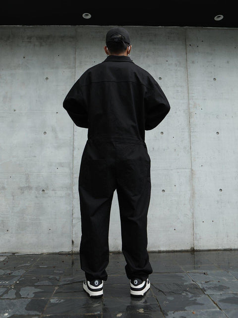 Embroidery Gothic Alphabet Jumpsuit - Anagoc