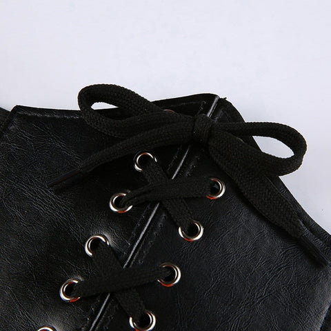 Punk Dark Irregular PU Belt - Anagoc