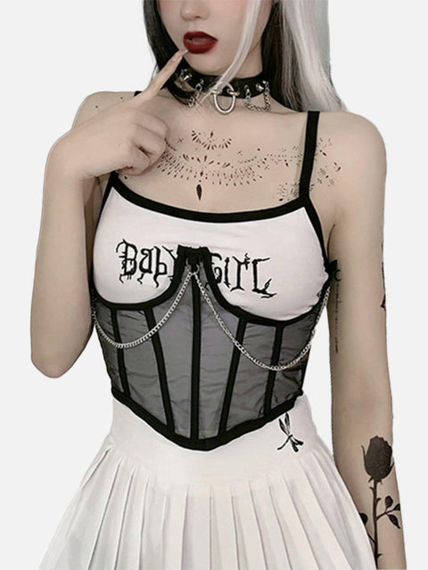 Chain Corset Waist Vest - Anagoc