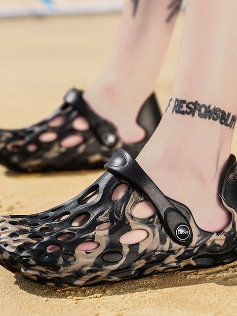 Rotary Beach Platform Sandals - Anagoc