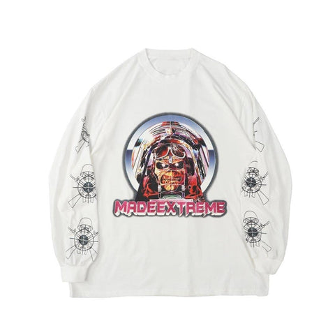 Vicious Monster Print Sweatshirt - Anagoc