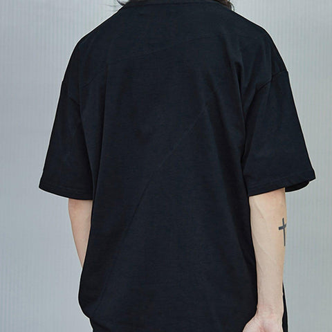 Dividing Line Reflective Logo Tee - Anagoc